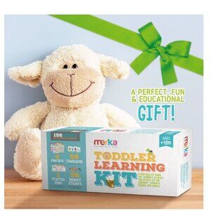 Merka Toddler Learning Kit: Posters Flashcards Book & Stickers